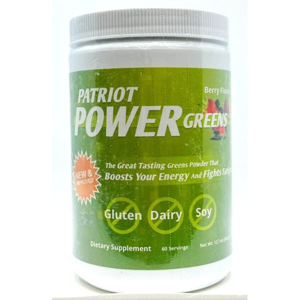 Patriot Power Greens Berry Flavor - 60 Servings Large - New/Sealed! Exp 11/2024