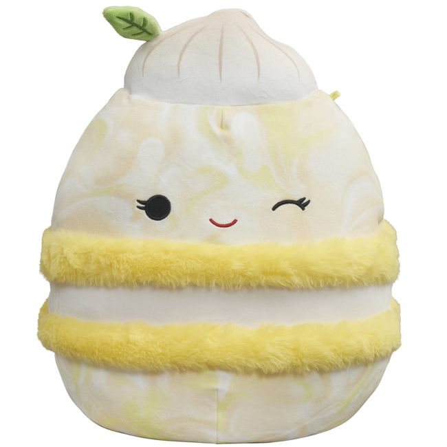 Squishmallows Original 12-Inch Landry Yellow Meringue Macaron - Medium-Sized Ultrasoft Official Jazwares Plush