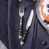 GRÄWE Nuremberg Series Dessert Knives, Set of 6, Black Handles