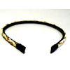 Headband, Suede & Chain Braid (WL-2352), White