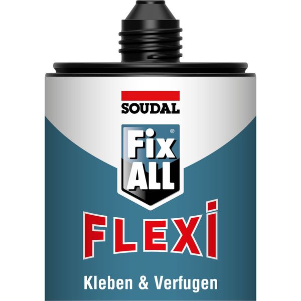 Soudal Fix All Flexi Universal Glue 470g Light Grey with Clip Nozzle