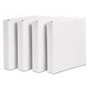 Avery Durable View 3 Ring Binder, 1-1/2 Inch Slant Rings, 4 White Binders (17576)