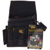 Custom Leathercraft CLC 1503 Small Electrical Maintenance Pouch , Black , 9 POCKET