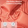 Superior Cotton-Blend 2-Piece Solid Pillowcases - King, Coral