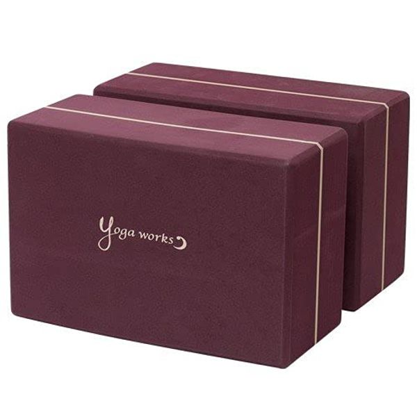 Yoga Block B, Set of 2, Burgundy