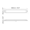 2X15" 12V Red Trailer Waterproof LED Side Marker Light Bar Running Brake Light