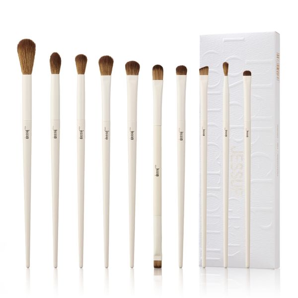 Jessup Pinselset Augenpinsel Lidschattenpinsel Set Augen Make Up Pinsel Set Professional 10 Stück Makeup Pinsel Schminkpinsel Kosmetikpinsel Set Eyeliner Pinsel Eye Brushes Set T330