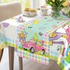 Arquiel Easter Gnome Table Runner, Spring Table Runner 33 x 182 cm, Washable Table Decor for Home Kitchen Dining Party Decoration