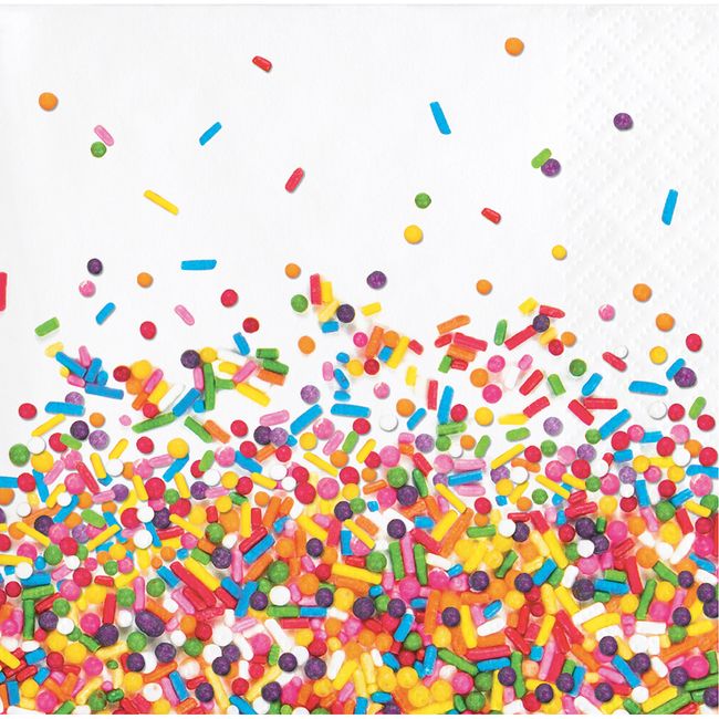 Confetti Sprinkles Beverage Napkins, 48 ct