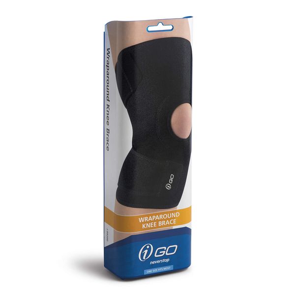 iGO i-99200 Wraparound Knee Brace, Shape, One Size