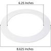 10 Pack Gloss White Goof Trim Ring for 8" Inch Recessed Can Lighting Down Light, Outer Diameter 8.6 Inches, Inner Diameter 6.2 Inches