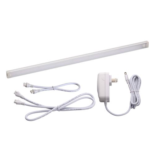 BLACK+DECKER LEDUC18-1CK Dimmable Linkable LED Shop Light with Motion Sensor and Magnetic Option, 10.5W, 780 Lumens, 4000K, 18", Cool White
