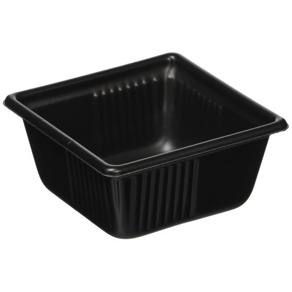 Chuo Kagaku 90-40 Disposable Containers, Takeout, Lunch Bento Box, Made in Japan, Range Available, SD Casero, 4K, Square Body, Black, 50 Pieces, 3.4 x 3.4 x 1.6 inches (8.7 x 8.7 x 4 cm)