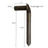 3/4" x 6" Heavy Duty J Bolt Lag Hinge Pin Fastener Bare