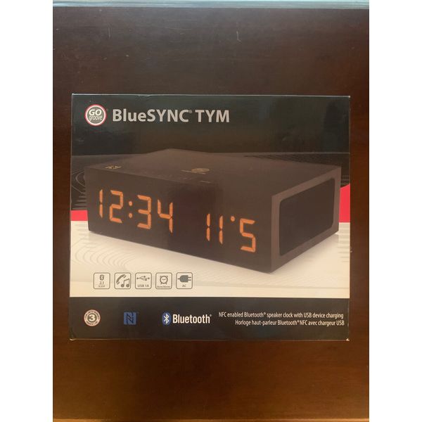 NFC enabled bluetooth speaker clock with USB device charging