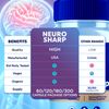 (3 Pack) Neuro Sharp Nootropic All Natural Formula Brain Supplement 180 Capsules