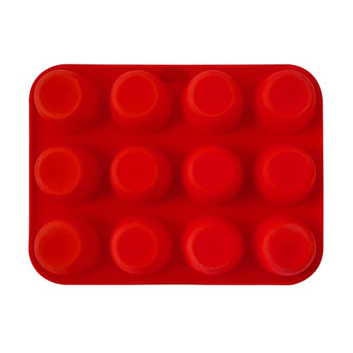 12 Cup Silicone Muffin Trays, Yorkshire Pudding Tray, Silicone Cake Moulds for Baking, Non Stick Muffin Tin, Baking Mould for Muffins, Cupcakes, Silicone Bakeware Tray