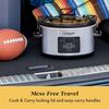 Crock-Pot 4 Quart Travel Proof Cook and Carry Programmable Slow Cooker with...