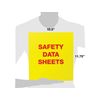 SDS Safety Data Sheet Binder, 1.5" Capacity, Polypropylene Rings, Fully Enclosed