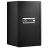 Single Door 4.0 cu.ft Safe Box with Key Lock Password & Fingerprint Black