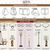 Royal Designs Modified Bell Lamp Shade - Eggshell - 9 x 14 x 10.5