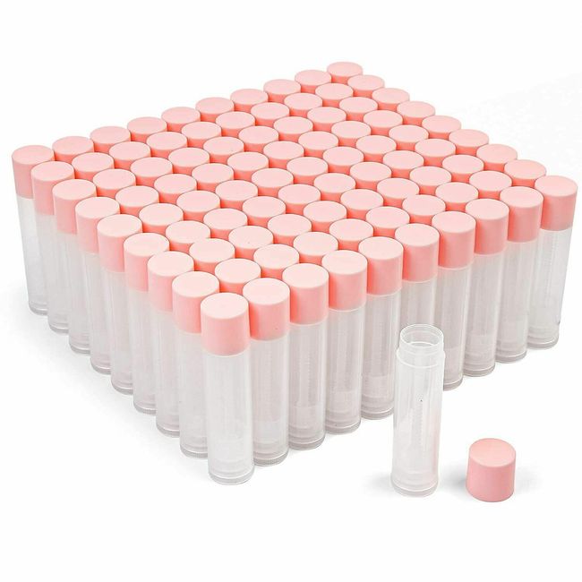 60PCS Lip Balm Tubes Empty 5.5ml Clear Container DIY Cosmetic Makeup Refillable