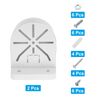 PATIKIL Dome Security Camera Mount 4.9 Inch, 2 Pack Universal Dome Right Angle Wall Mounting Bracket Junction Box Plastic, White