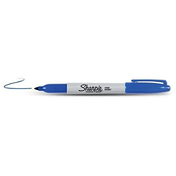 Sharpie Fine Permanent Marker Blue 12 Pack
