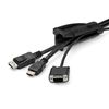StarTech.com 2.5m (8.2ft) Cable Management Sleeve - Spiral - 1" (25mm) Diameter - W/ Cable Loading Tool - Black (CMSCOILED2)