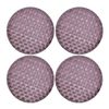 Saleen Round Placemat Bordeaux Set of 4
