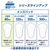 Poise Men's Pads, Thin Wide, Medium Dose, 80 cc, 6.1 x 9.8 inches (80 cc), 6.1 x 9.8 inches (15.5 x 25 cm), 18 Pieces