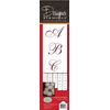 Designer Stencils 1.75 Inch Script Monogram foodgrade Stencil, 1.75 x 1.4-3.35