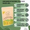 Natural Clay Face masks 50g Pouch - Multiple Scents Available (Raspberry and Orange)