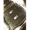6 Pc Beautiful 3d Gold Bronze Solid Metal Steel Switch plate Outlet Covers