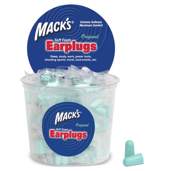 Mack's Original Ear Plugs (100 Pair) - Mint Green