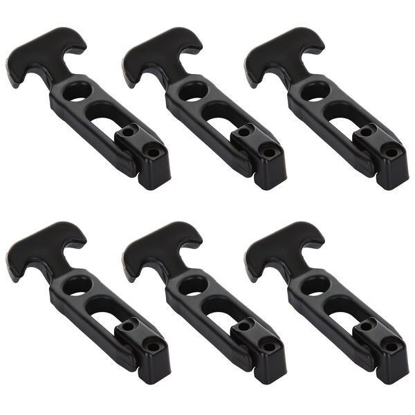 Acrux7 6Pcs Rubber Latches Flexible T Handle Draw Latch 4.3 Inch Hasp Draw Latch for Tool Box Cooler Golf Cart or Engineering Machine Hood