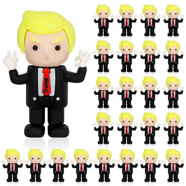 LMTGLDT DonaldTrump 2024 Toy Figure,25 Pcs Miniature Figurines Toys Figure DonaldTrump Toys Set,DonaldTrump 2024 Bobblehead Novelty Gifts for Supporters and Car Home Desk Party Decoration