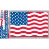 U.S.A. American Flag Sticker 2-3/4"X4"