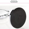 Magnifying Makeup Mirror, Double Sided Round Makeup Mirror Height Adjustable Tabletop Vanity Mirror 3X Magnification Silver