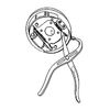 Laser 6281 Drum Brake Spring Pliers