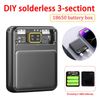 DIY Power Bank Box Flat Head Battery Charger Outer Case Dual USB Output Plastic Shell Box LCD Display