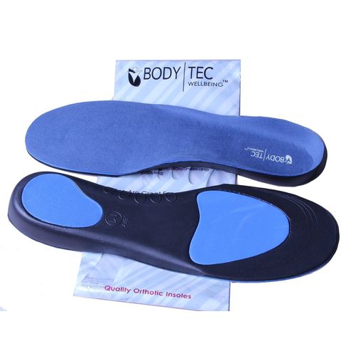 2 X pairs Bodytec orthotic insoles plantar fasciitis relief (7-8.5 UK)