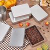 ZEACCT 4-Piece Rectangular Metal Tin Set - Hinged Storage Containers for Candy, Jewelry & Small Items, Empty Tinplate Boxes with Secure Latch, Versatile Home Organization Solution