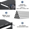 Book Shelf - 12 Cube Storage Organizer DIY Bookcase Metal Black