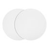 sourcing map 2pcs Silicone Microwave Mat 12 Inch, Multi-Purpose Hot Pad (White)