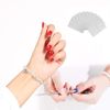 GOODCHI 200pcs Disposable Nail Remover with Cotton Aluminum Foil Gel Off Remover Gel Nail Supplies with Cuticle Pusher