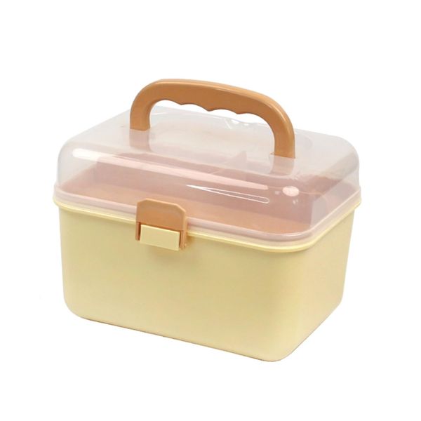 First Aid Kit, Handbag, Medicine Box, Transparent, First Aid Box, Medicine Box, Medical Box, Scrubbing Case, Pill Case, Storage Box, Sewing Box, Tool Box, Storage, Medicine, Airtight, Moisture Resistant, Convenient for Students, Children, Home Use