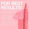 Palladio Lip Stain, Hydrating and Waterproof Formula, Matte Color Look, Longlasting All Day Wear Lip Color, Smudge Proof Natural Finish, Precise Chisel Tip Marker, Rose