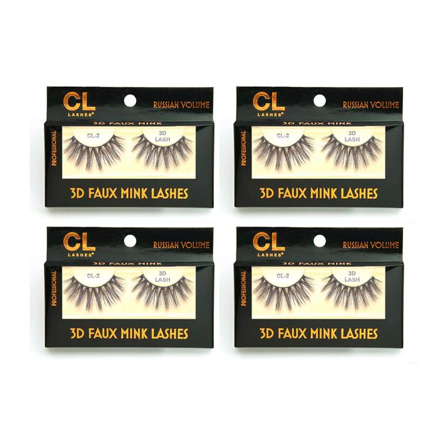 CL 3D Faux Mink Lashes (4packs) (#2)