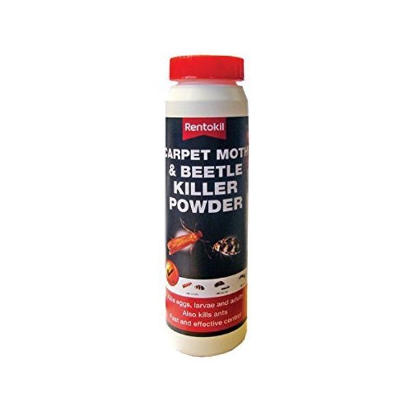 4X Rentokil PSC49 Carpet Moth and Beetle Killer Powder
